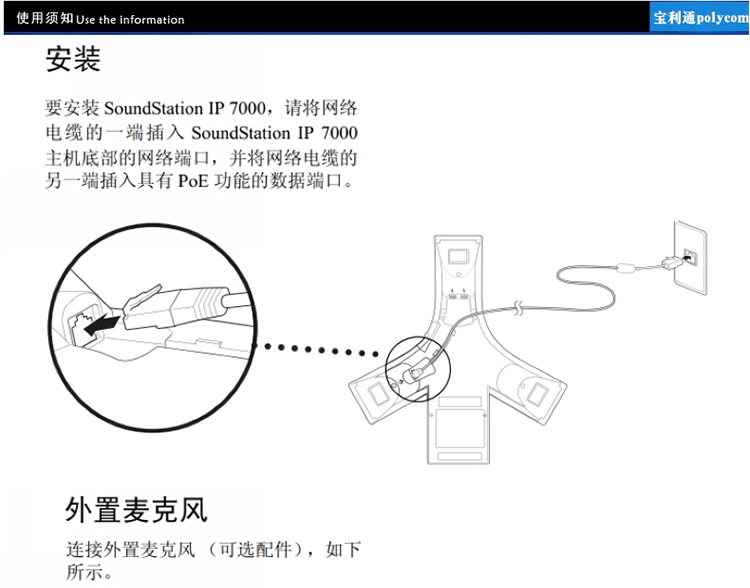 寶利通Polycom Soundstation IP7000